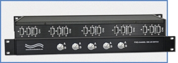Model 9445 5-Channel DB9 A/B Switch, Manual, Independent Switching